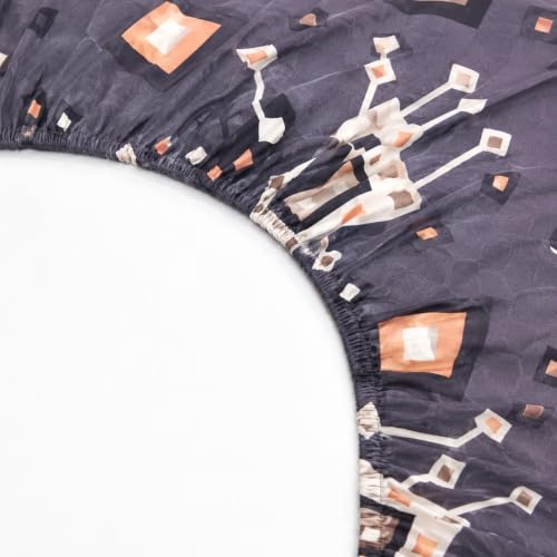 Image of King Size Fitted Bedsheet 75 inchx80 inch 2 Covers-Darkgrey
