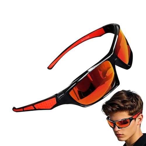 Gafas De Sol Deportivas Polarizadas - Excelente Protección Para Los Ojos, Gafas De Sol UV GafasPolarizadas Para Hombres | Lentes Ligeras Cómodas Del Deporte Del Marco Para Conducir El Corriente