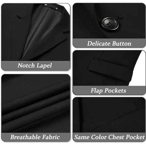 Mens Slim Fit Suit Two Button Solid Suit Jacket Pants Set Casual 2 Piece Wedding Suits Prom Tuxedos2
