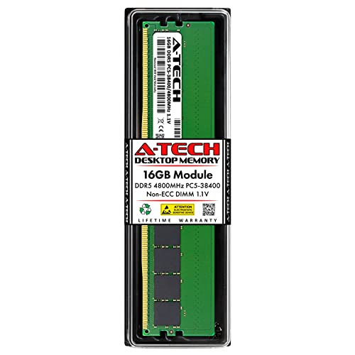 Image of A-Tech 16GB RAM for Dell Precision 3660 Tower | DDR5 4800MHz DIMM PC5-38400 288-Pin Non-ECC Memory Upgrade Module