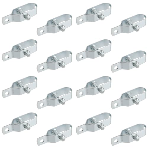 CHUEHKAK 16 tensores de alambre galvanizado, 9 cm x 2 cm, tensor de malla de alambre, tensor de alambre tensor, para jardín, valla forestal, valla de pasto