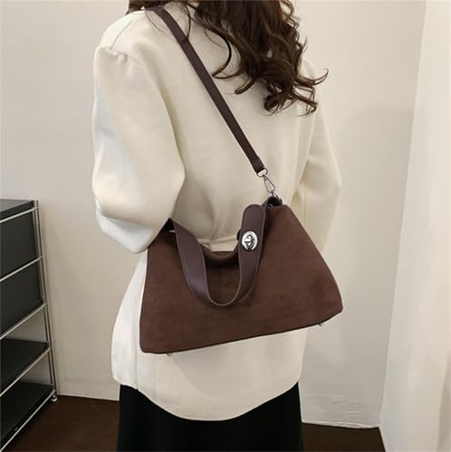 Bolso Tote de Ante Vintage para Mujer miniatura 4
