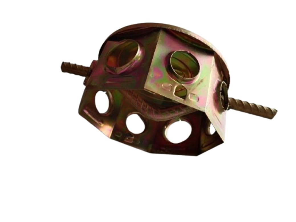Fan Box Modular Electrical Fan Box Round Wall Cover Heavy Duty Plate Wall Plate (Gold)-image-11