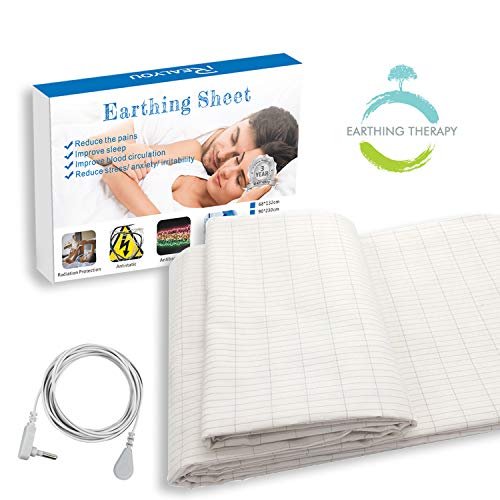 Earthing Sheet Half Size with Grounding Cord, Grounding Conductive Mat with Pure Silver
