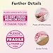 600 PCS Fragile Stickers for Shipping, Handle with Love Thank You Labels for Box Mailing Cartons Envelopes Adhesive Labels (Pink+Red)