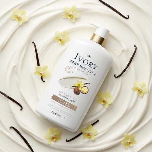 Image of Ivory Hand & Body Lotion + Body Wash Bundle, Oatmilk Scent, 24hr Moisturizing & Nourishing Hydration, Repairs and Soothes Extra Dry & Itchy Skin, Made with Shea Butter Blend, 27 fl oz (Pack of 2)