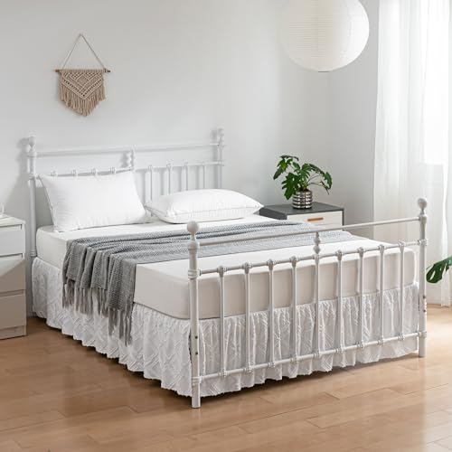 Xuan Dian TUFTED BED SKIRT QUEEN SIZE Ruffled Bed Skirt With Split Corners thumb #4