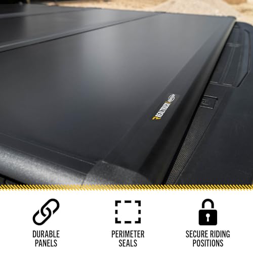 Image of RealTruck Undercover Triad Hard Folding Truck Bed Tonneau Cover | TR36010 | Fits 2020-2025 Jeep Gladiator 5' Bed (60 inch)