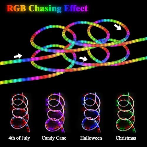 Image of RGB Neon Strip Lights, 12FT Waterproof for Patio & Christmas
