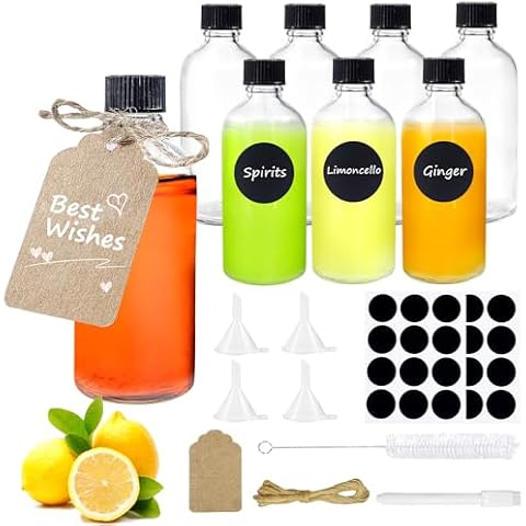 Mispudin Reusable 100ml Glass Shot Bottles Cover