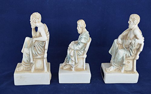 Estia Creations Socrates Aristotle Plato Sculpture Set Artifacts #TOP2