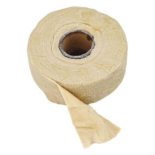 Rehoetom Cinta anti petrolato para válvulas de bridas de tuberías marinas, impermeable, con hidrocarburos saturados de petróleo, 10 m x 50 mm, color marrón