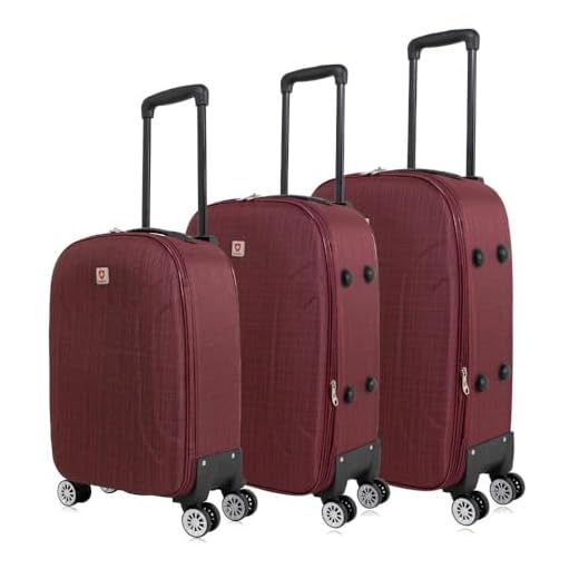 Conjunto de malas de viagem Pmg Sion expansível Swiss Move Vinho