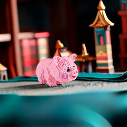 Larcele Micro Pig Building Blocks Animal Mini Building Toy Bricks,1547 Pieces KLJM-02 (Model 558) - 5