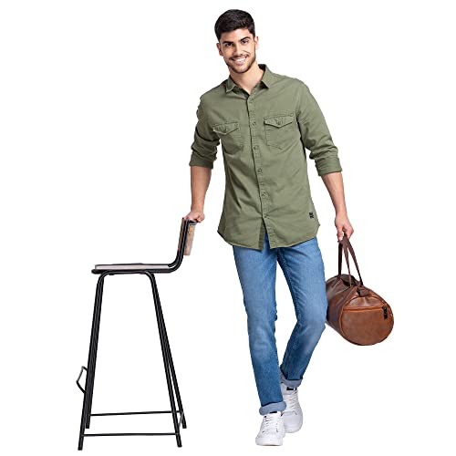 Image of Spykar Men's Rover Regular Fit Mid Rise Casual Jeans