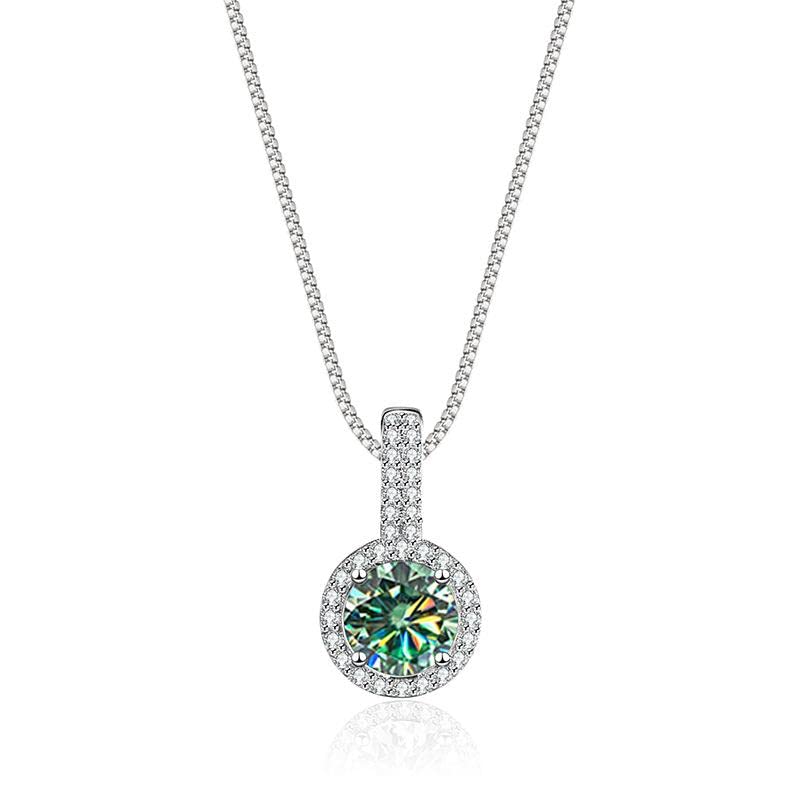 Collier en moissanite de fiançailles pour femme, le cadeau idéal de Saint-Valentin