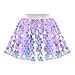 Girls Skirt Purple Mermaid Sparkly Sequin Tutu Party Ballet Dance Size 4-5