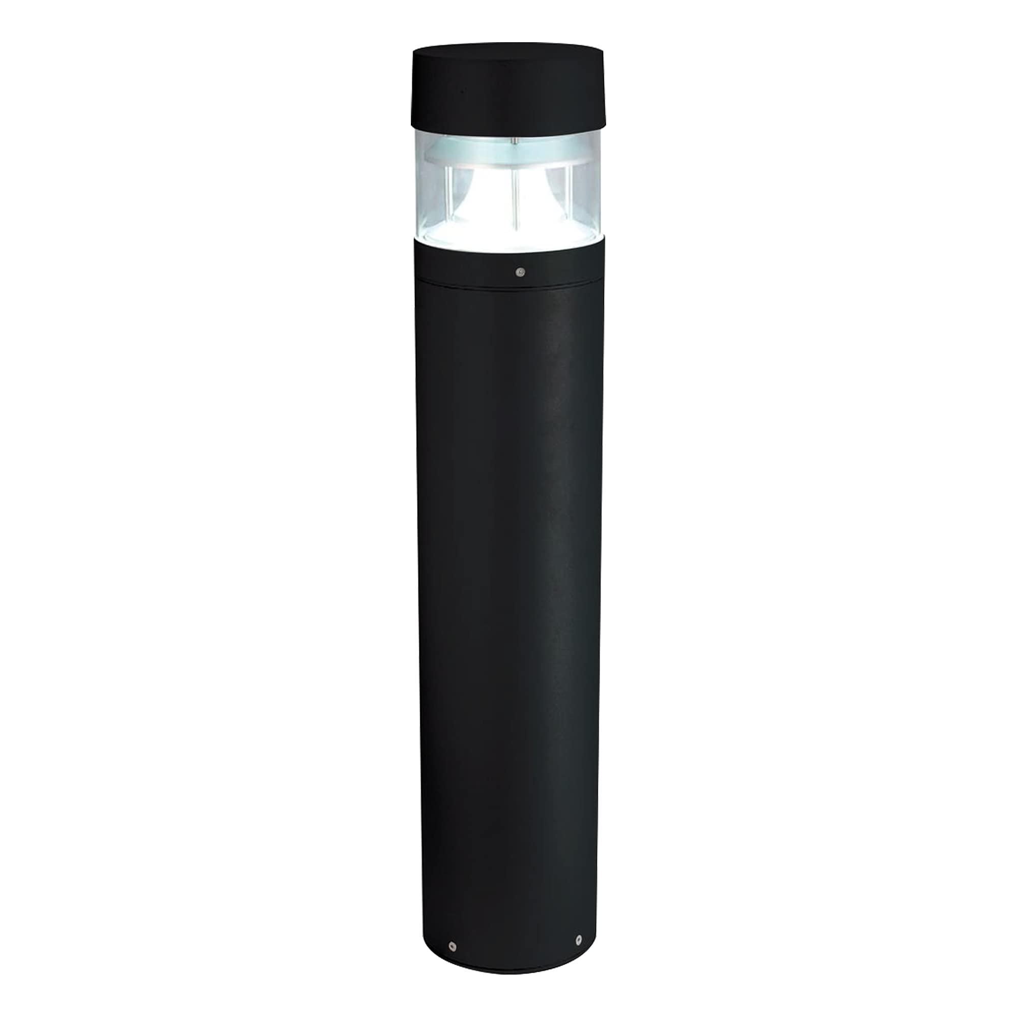 National Lighting IP65 Rated Bollard Light Outdoor Driveway Patio Mains LED Bollard Lights, Textured Black Paint Finish Lamp Post 980mm, 12.3W 240V LED ES E27 (Not Included)