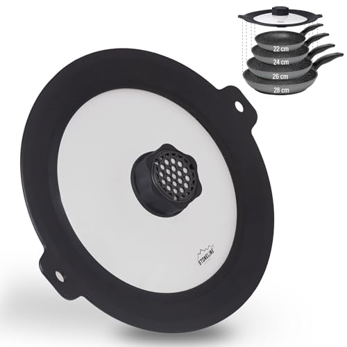 STONELINE® Coperchio in Vetro Multifunzionale Smell Well ø 22/24/26/28 cm, incl. Set di Ricarica Smell Well