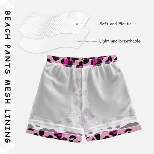 Boys Swim Trunks Pink Leopard Toddler Swim Shorts Little Boys Bathing Suit Swimsuit Toddler Boy Swimwear 2T 202c17194
