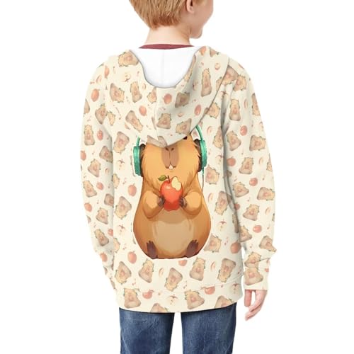 Image of Biyejit Kids Novelty 3D Graphic Printed Hooded Sweatshirt