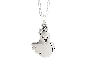 Mark Poulin's Sterling Silver Chicken Necklace: A Quirky Charm for Your Neck