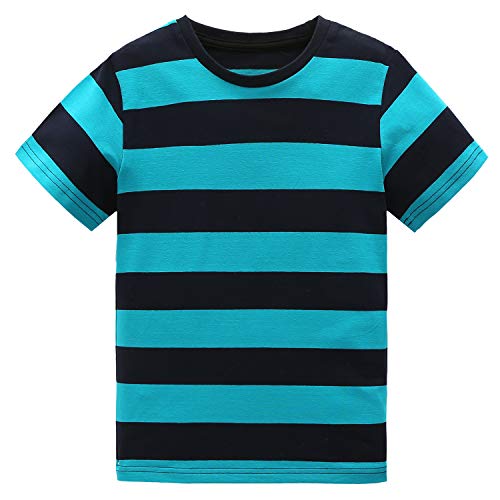 Image of Boys Rainbow Striped Shirt Cotton Long Sleeve T-Shirts
