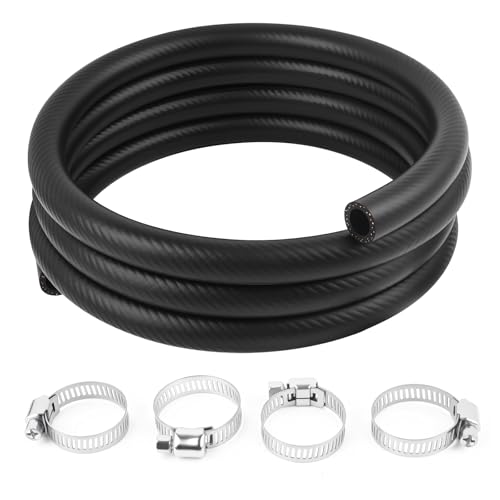 10 Ft Car 5/8 Heater Hose with ID 16mm & OD 24mm,Straight Car Coolant Hose for Water/Coolants/Antifreeze,Essential Cars Coolant Radiator Hoses with Clamps Cars Accessories