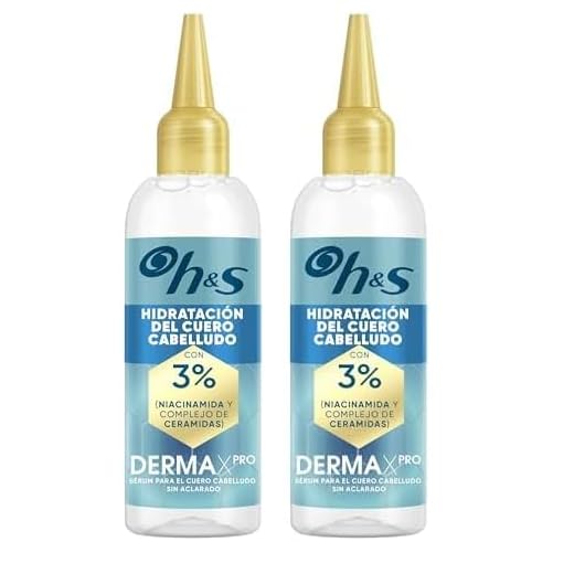 H&S DermaXPro Hidratación Instantánea Tratamiento para el Cuero Cabelludo 145ml Niacinamida (Paquete de 2)