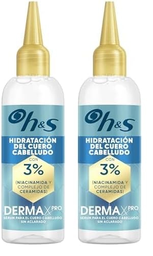 H&S DermaXPro Hidratación Instantánea Tratamiento para el Cuero Cabelludo 145ml Niacinamida (Paquete de 2)