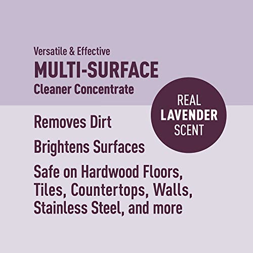 Image of Amazon Brand - Presto! Multi-Surface Cleaner Concentrate, 2X Concentrated Formula, Lavender Scent, Cleans Floors, 32 fl oz, 2-Pack