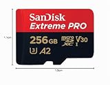 SanDisk Extreme PRO 256 Go microSDXC, Carte micro sd + adaptateur SD (Pour smartphone, caméra d'action ou droner, jusqu'à 200 Mo/s) RescuePRO Deluxe UHS-I, Class 10, U3 - 9