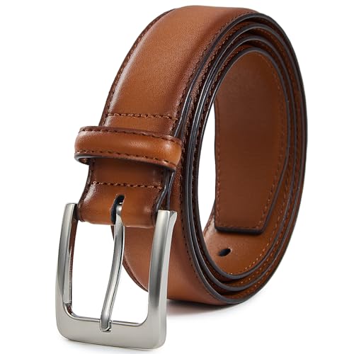 VATAN Men’s Genuine Leather Dress Belts, Handmade Classic Every Day Leather Jeans Belt for Men Work Business Casual