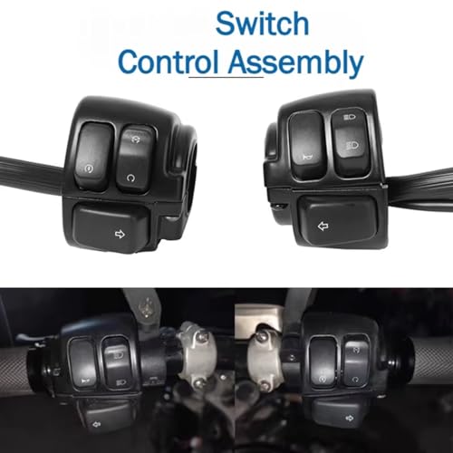 Interrupteur de commande de guidon de moto étanche et câblé pour rénover vos commandes 25mm - 2