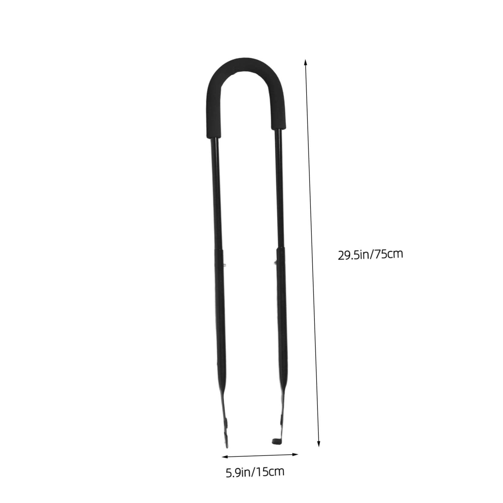 Ergonomiczny Uchwyt Treningowy Do Roweru Dziecięcego Wytrzymały Czarny Push Bar Do Nauki Jazdy bez Kółek Bocznych Szybki Montaż Stabilność Różnych Nawierzchniach Użytku Wewnątrz i