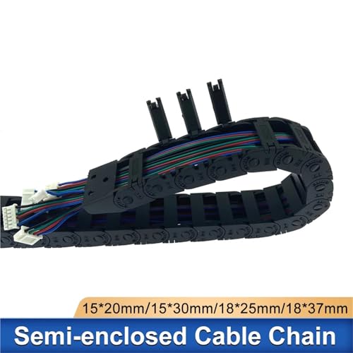 Chaîne de remorquage nylon protégeant les câbles de machine laser CO2 18x38