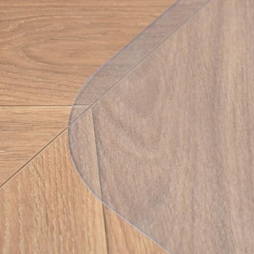 Miniatura 9 de Homcom Alfombra Protectora Para Silla De Oficina 90x120cm Protector Para Suelo Enmoquetado Cuadrilongo, Sin Picos Antideslizantes
