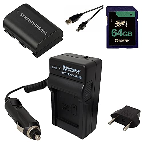 Synergy fW^ANZT[LbgACanon EOS 80D DSLR fW^Jƌ݊:SDLPE6obe[ASDM-1511[dAUSB5PIN USBP[uASY-SD64GB[J[h