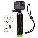  Agarre Flotante Impermeable Compatible con cámara GoPro Hero 5 Session Negro Plateado Hero 6 5 4 3 2 1 Handler & Handle Mount Accesorios Kit para cámaras de acción