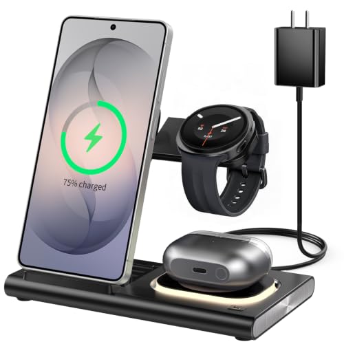 Image of Wireless Charger for Samsung Galaxy Watch 9 /Ultra2 Charger, Nightlight