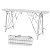 Adjustable Work Platform Step Ladder, 55.1''x9.8'' Scaffolding Platform Portable Folding Steel Step Ladder of Capacity 330 LBS, Adjustable Height 28.35 to 41.34 in (55.1''L x 9.8''W)