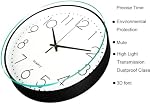 Wall Clocks Battery Operated,12 inch Silent Non Ticking Modern Wall Clock for Living Room Bedroom Kitchen Office Classroom Decor