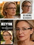 HEEYYOK Lunettes de lecture Femmes 1.50 Lecteurs carrés Lunettes pour femmes Dames Verres de lecture Lunettes de lecture Femmes Lecteur paquet de 4