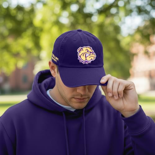 Gorra bordada con visera ajustable color púrpura miniatura 5