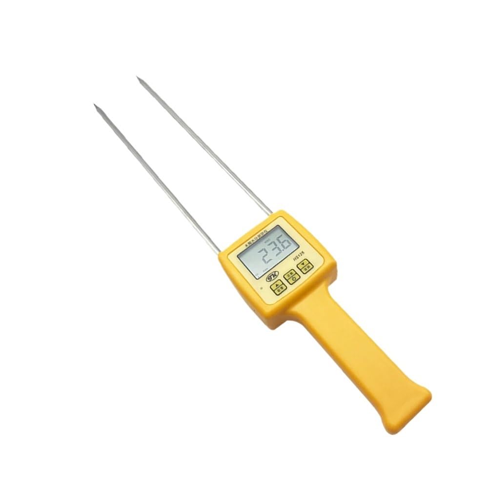 Llawqsm One Color Moisture Meter, Portable Sawdust Moisture Meter Hs125 Wood Chip Analyzer Tester
