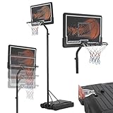 ArtSport Outdoor Basketballkorb mit Ständer & Rollen - höhenverstellbar 255-305 cm Korbanlage Erwachsene Kinder Basketballanlage Basketballständer