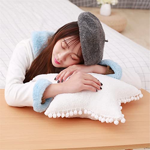 Jianeexsq Creative Star Pillow Home Decorative White Star Plush Stuffed Pillow Cushion (White) #TOP1