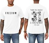 KESIHAN Freedom Shirt Charlie Kirk Thank You 31 Charlie Kirk T Shirt American Patriotic Freedom Graphic Shirts for Men