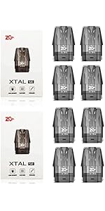 Amazon | 電子タバコ ZQ XTAL SE+ 交換用ポッドカートリッジ 0.8Ω