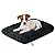 Dog Bed Crate Mattress - 30 Inch Fluffy Anti Anxiety Calming Pet Bed cushion - Washable Soft Plush Comfy Puppy Beds Padded Cat Mat Non Slip Bottom for Small Medium Dogs Pet, Dark Grey